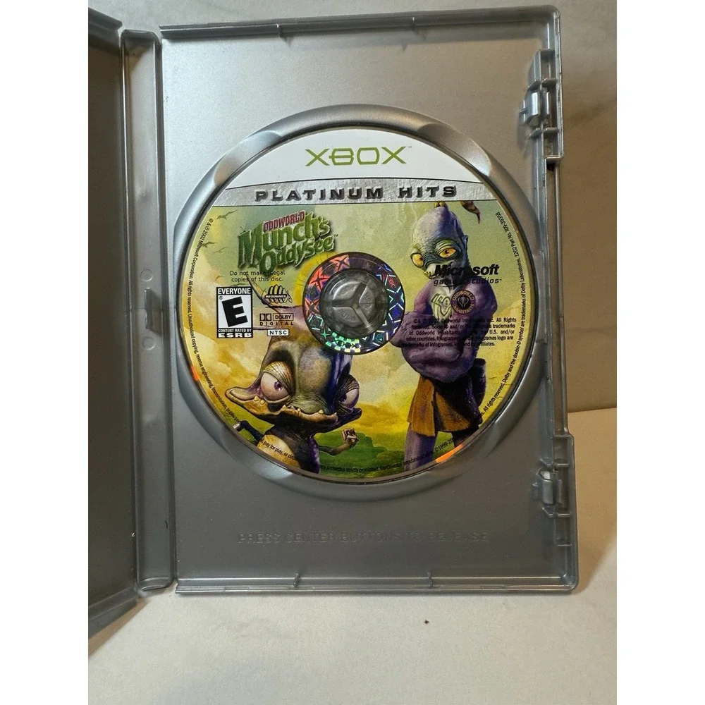 Oddworld Munch's Oddysee Microsoft Xbox Platinum Hits Action Adventure Game